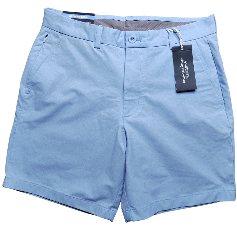 Vineyard Vines OTG Shorts Mens 30 Jake Blue NWT 7" On-The-Go Performance Golf